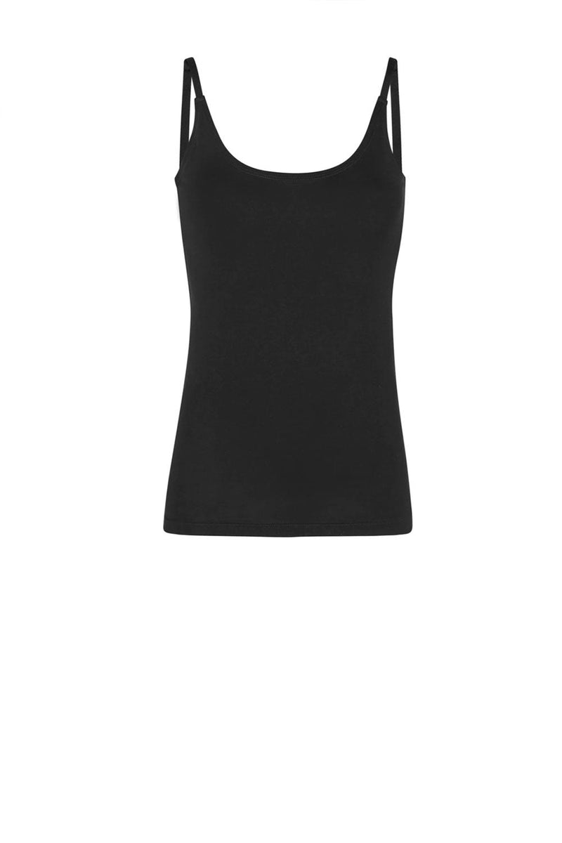 Penelope Singlet Top, Black
