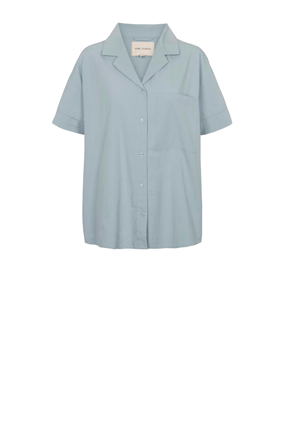 Ruby Resort Shirt, Blue Fog