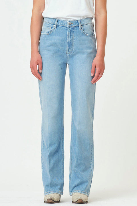 Brown Straight Jeans, Wash Kingston