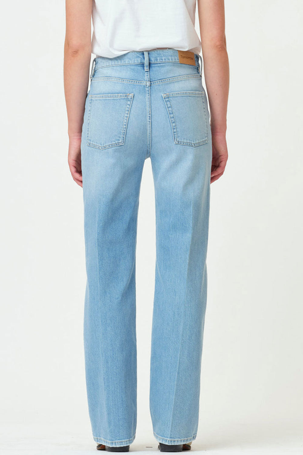 Brown Straight Jeans, Wash Kingston